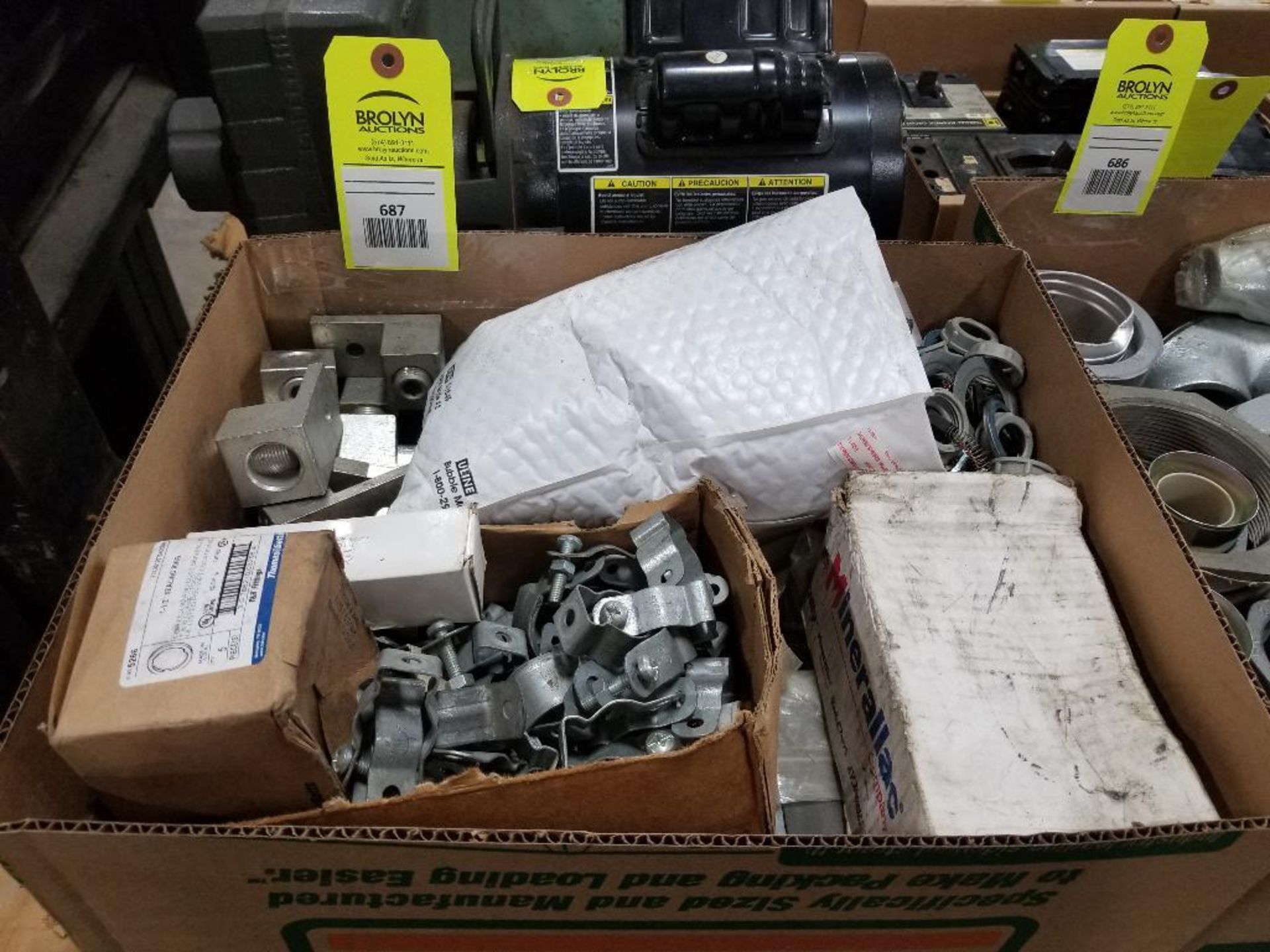 Assorted electrical parts.