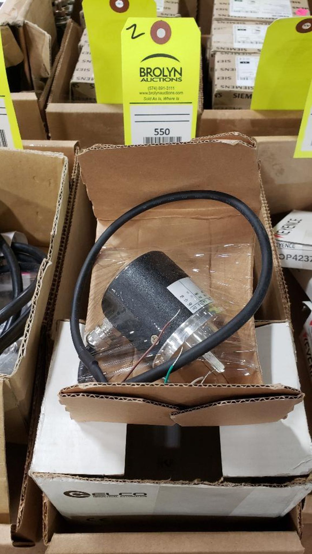 Qty 2 - Elco encoders. Model EB50B8-P4PR-1024. NEw in box.