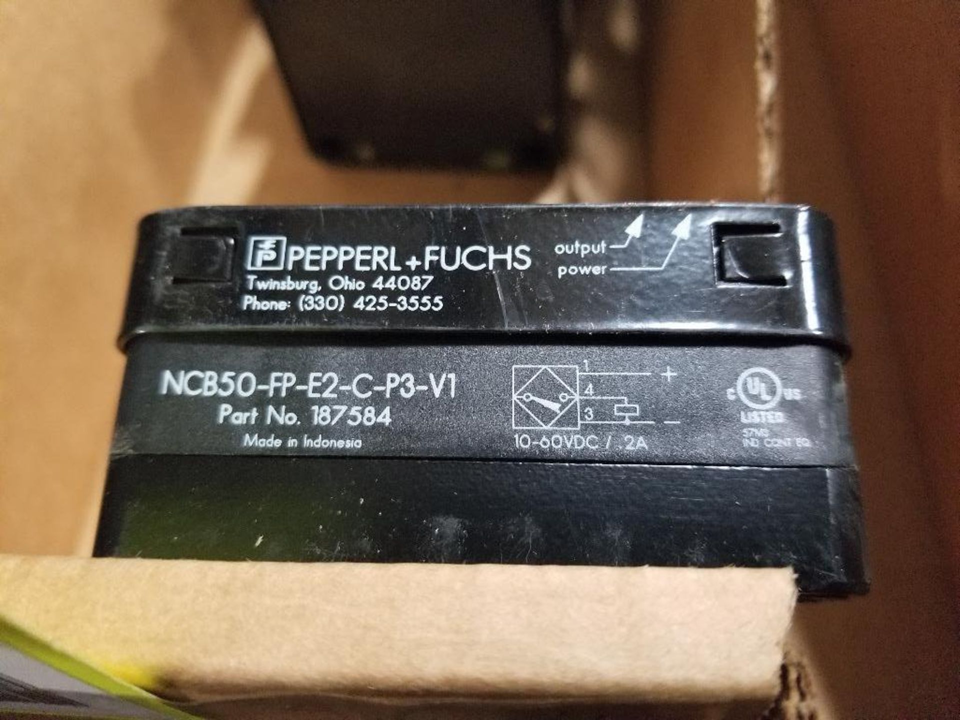 Qty 5 - Pepperl+Fuchs sensor. Model NCB50-FP-E2-C-P3-V1. Part number 187584. - Image 2 of 3