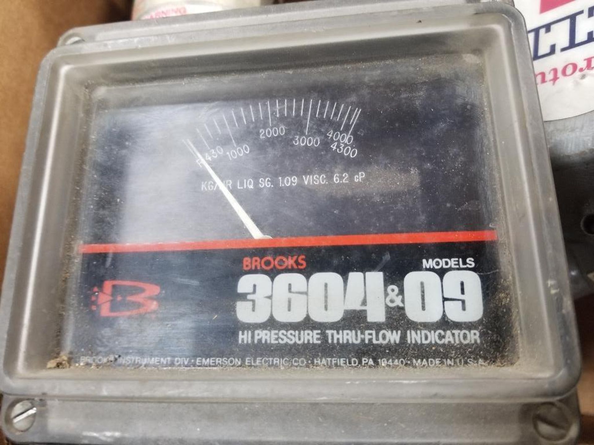 Brooks hi pressure thru-flow indicator. Model 3604-09. - Image 2 of 5