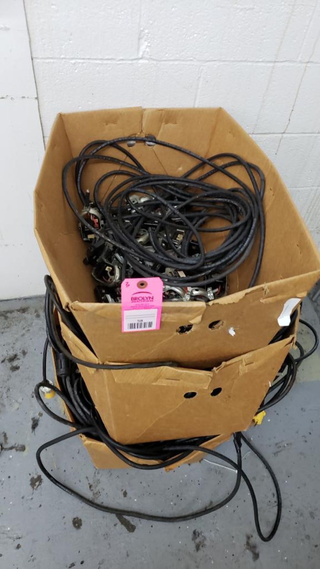 Qty 3 - boxes of assorted electrical cords.