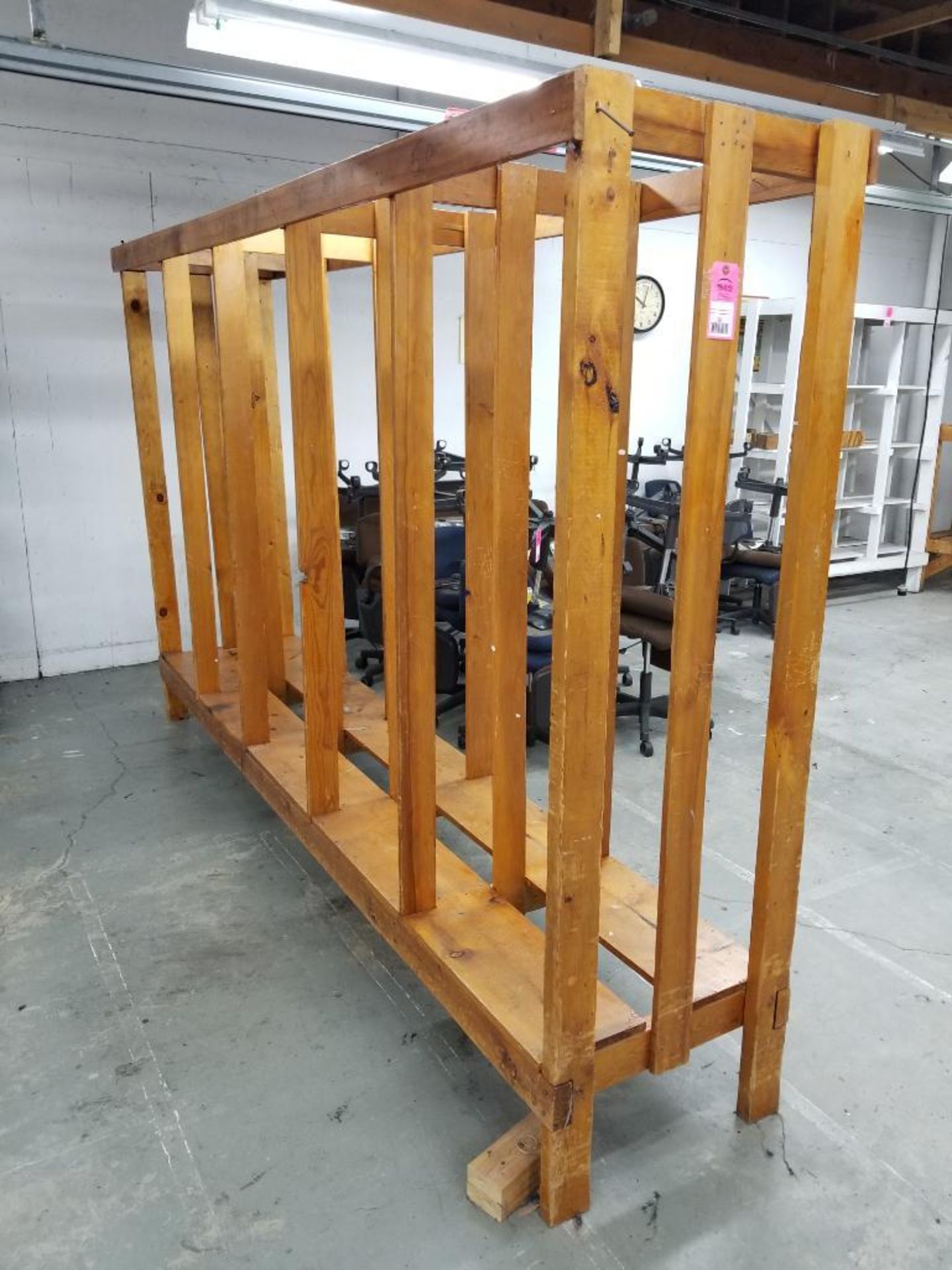 Large wooden rack.