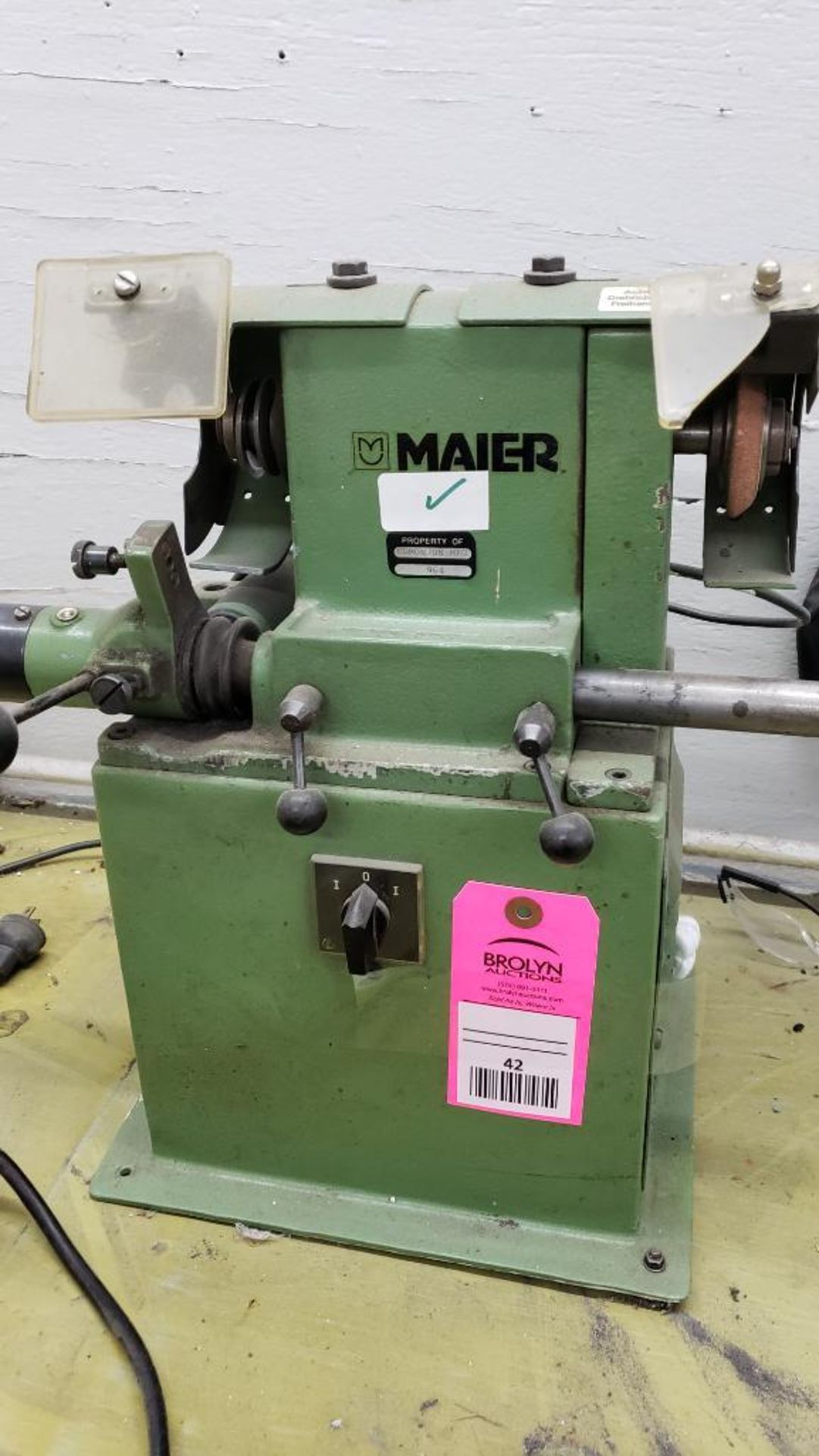 Maier scissor sharpener / grinder. 110v single phase.