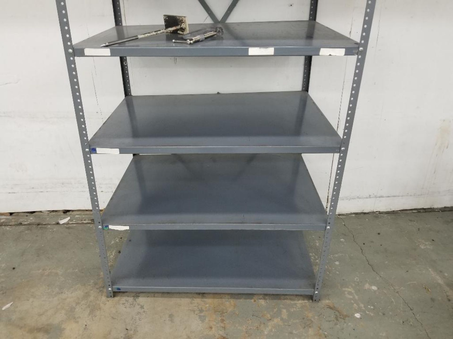 Metal pan shelving. 80x42x29". - Image 3 of 3