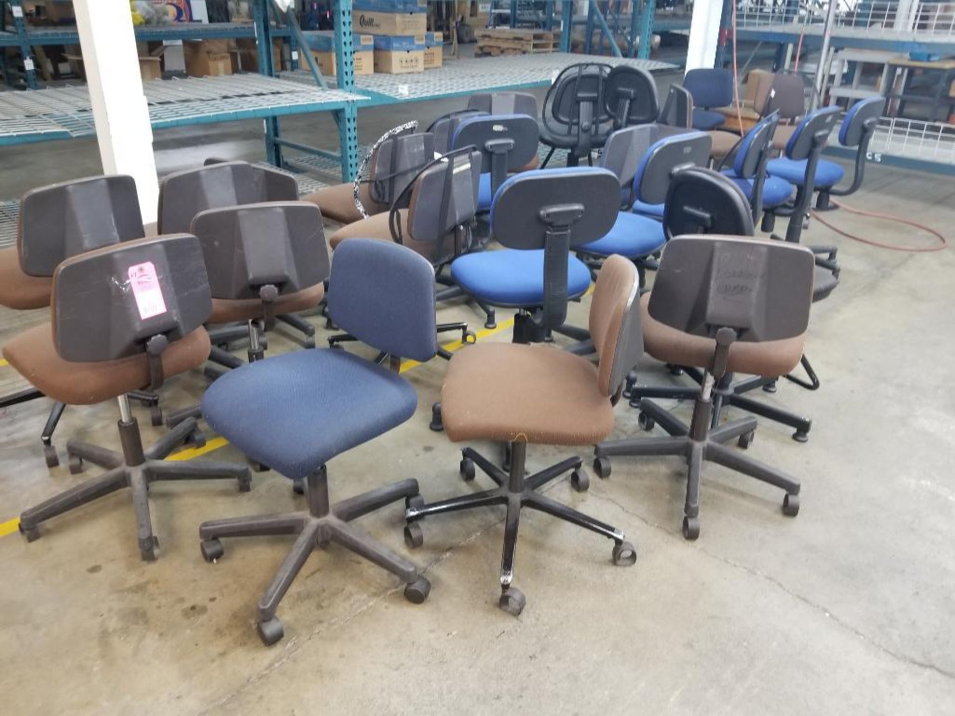 Qty 27 - Assorted chairs.