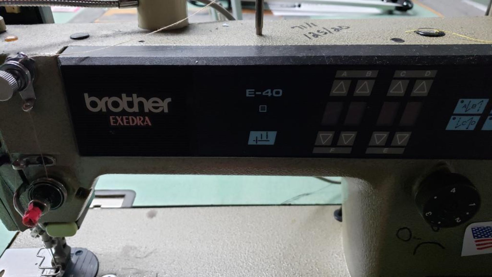 Brother industrial sewing machine. Serial #F8558973. 3 ph 220-240v. - Image 2 of 8
