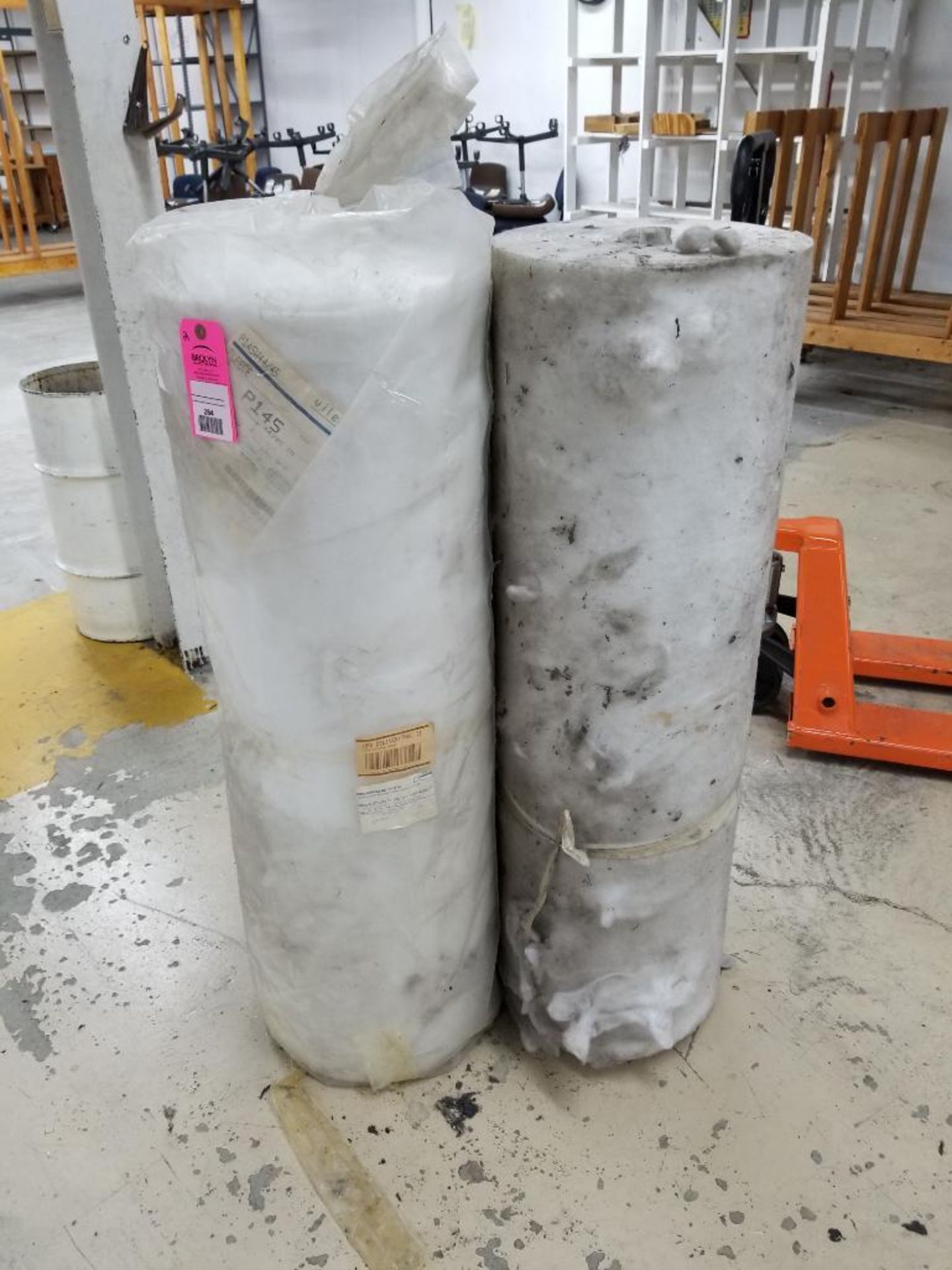 Qty 2 - Rolls of fleece material.