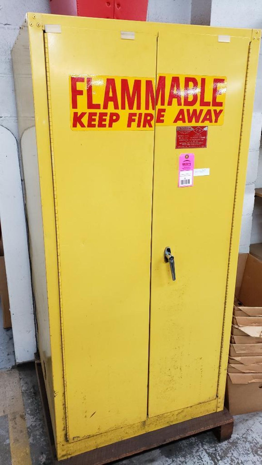 Eagle flammable storage cabinet. 65x32x32.