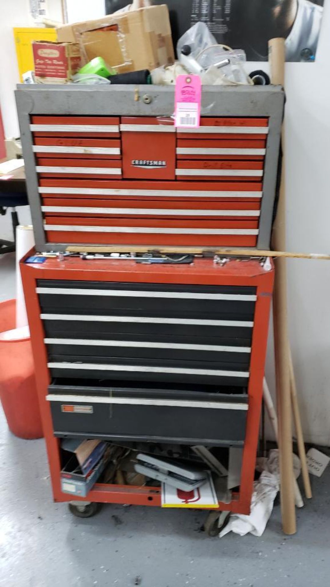 Craftsman rolling toolbox includes all contents.