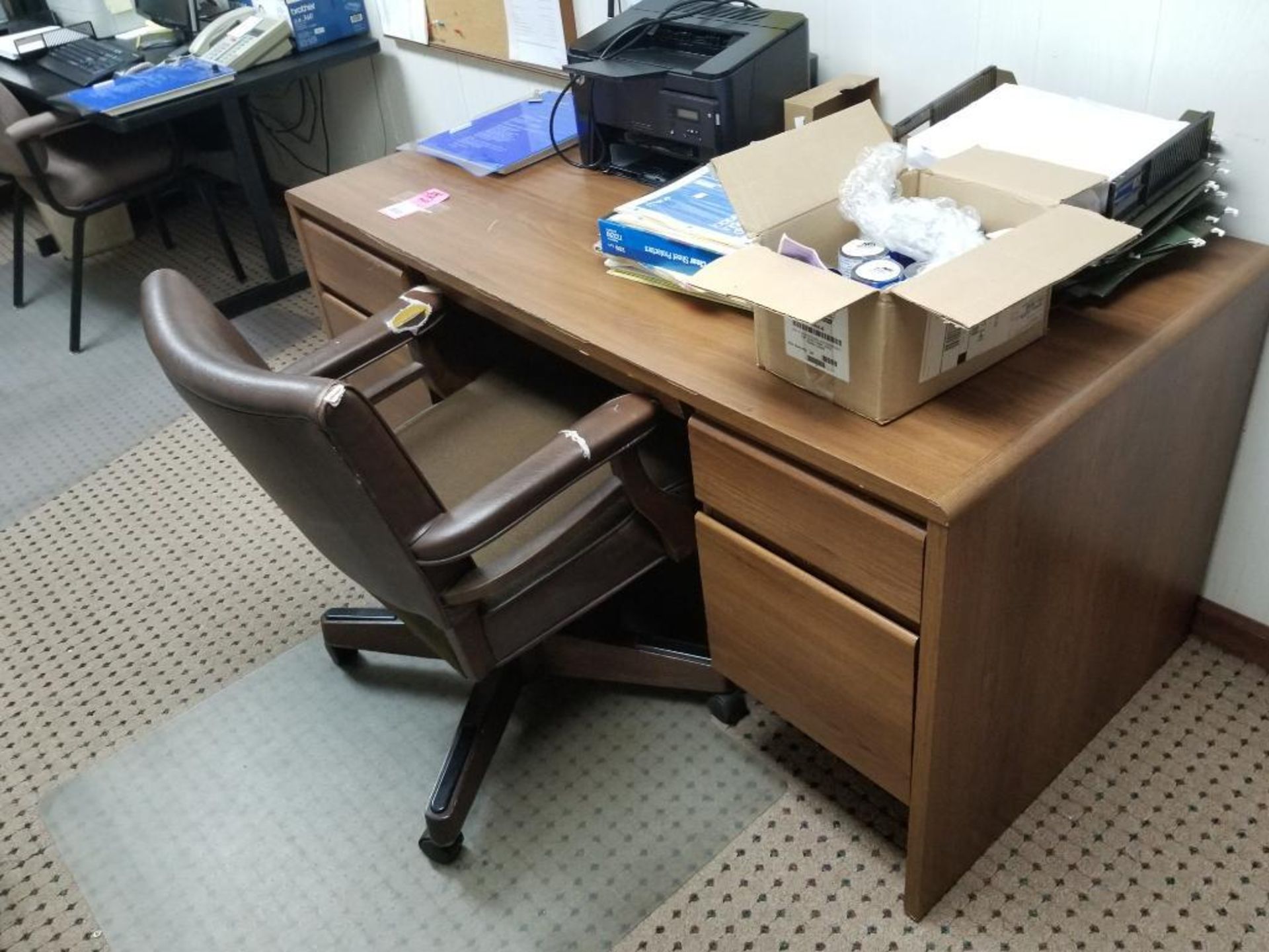 Desk, chair, and contents. - Image 5 of 5