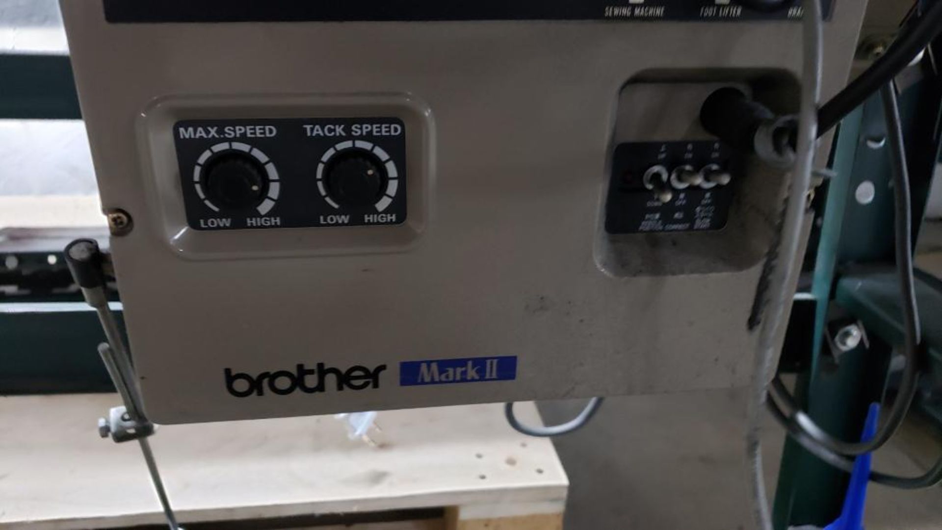 Brother industrial sewing machine. Serial #F8558973. 3 ph 220-240v. - Image 7 of 8