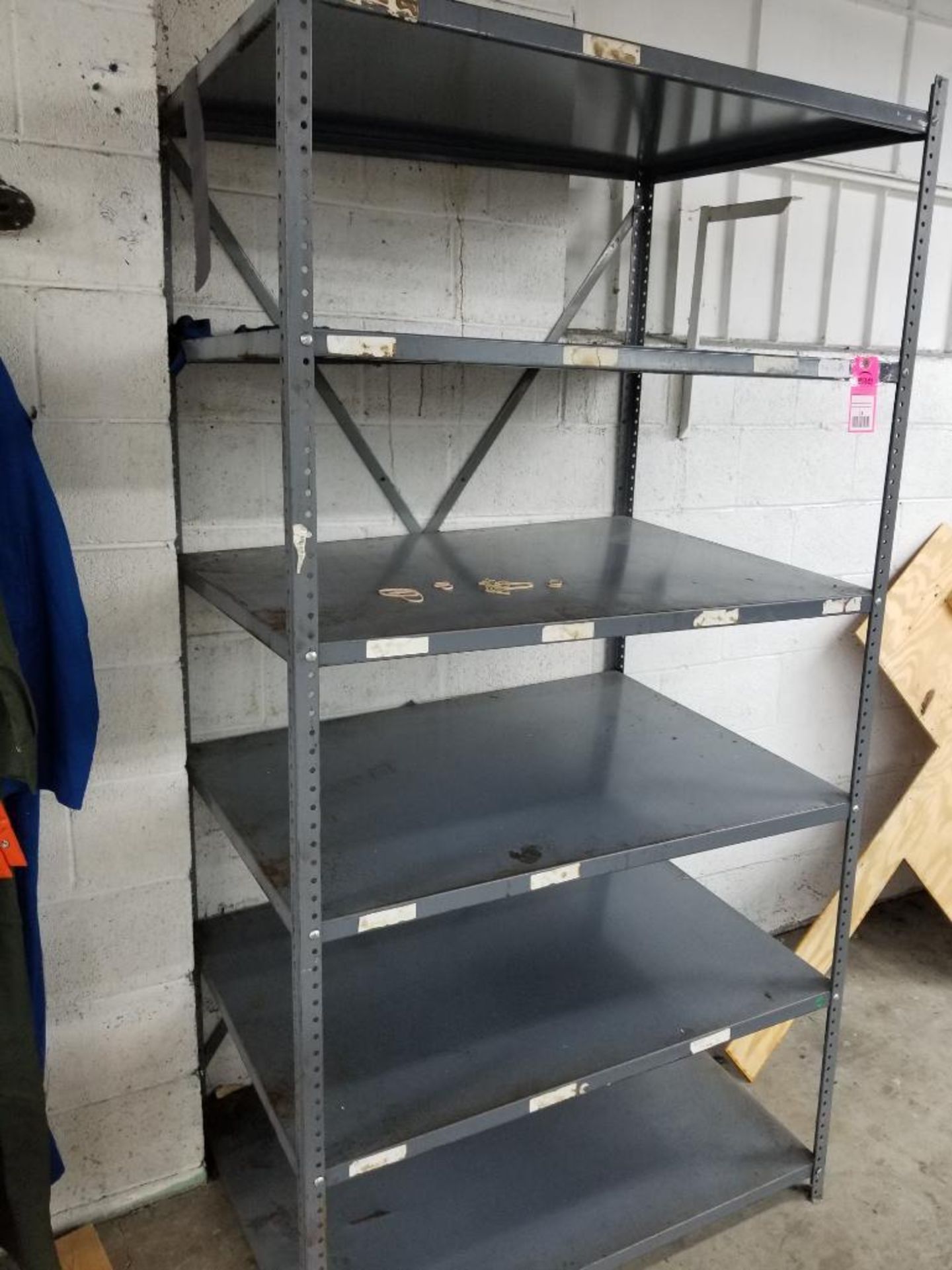 Qty 3 - sections of metal shelving. Each section measures 80"x42"x30". - Image 2 of 4