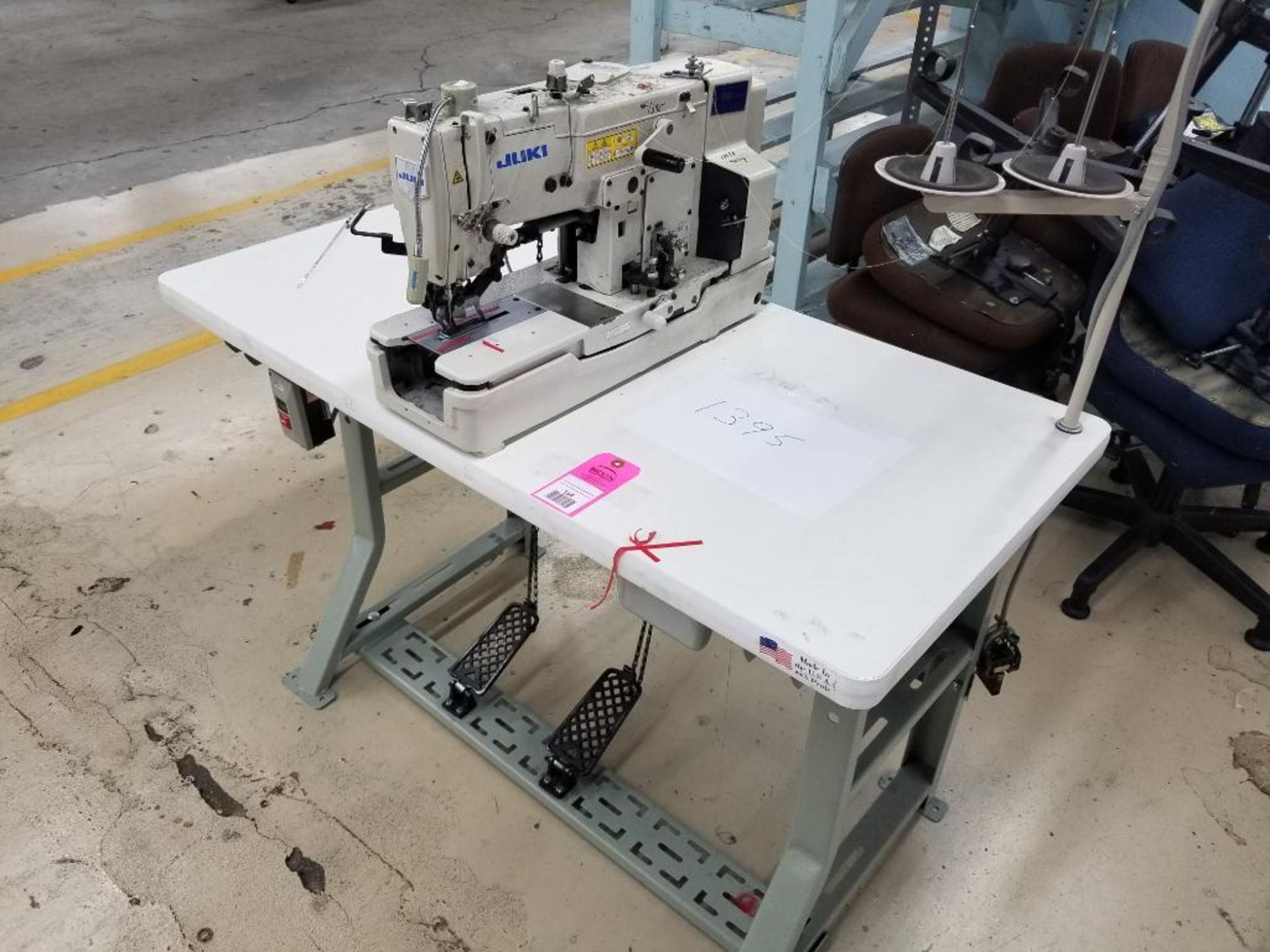Juki button hole sewing machine. Mod LBH-783 . Ser #2LOFM00155. 3 ph 220-240v.