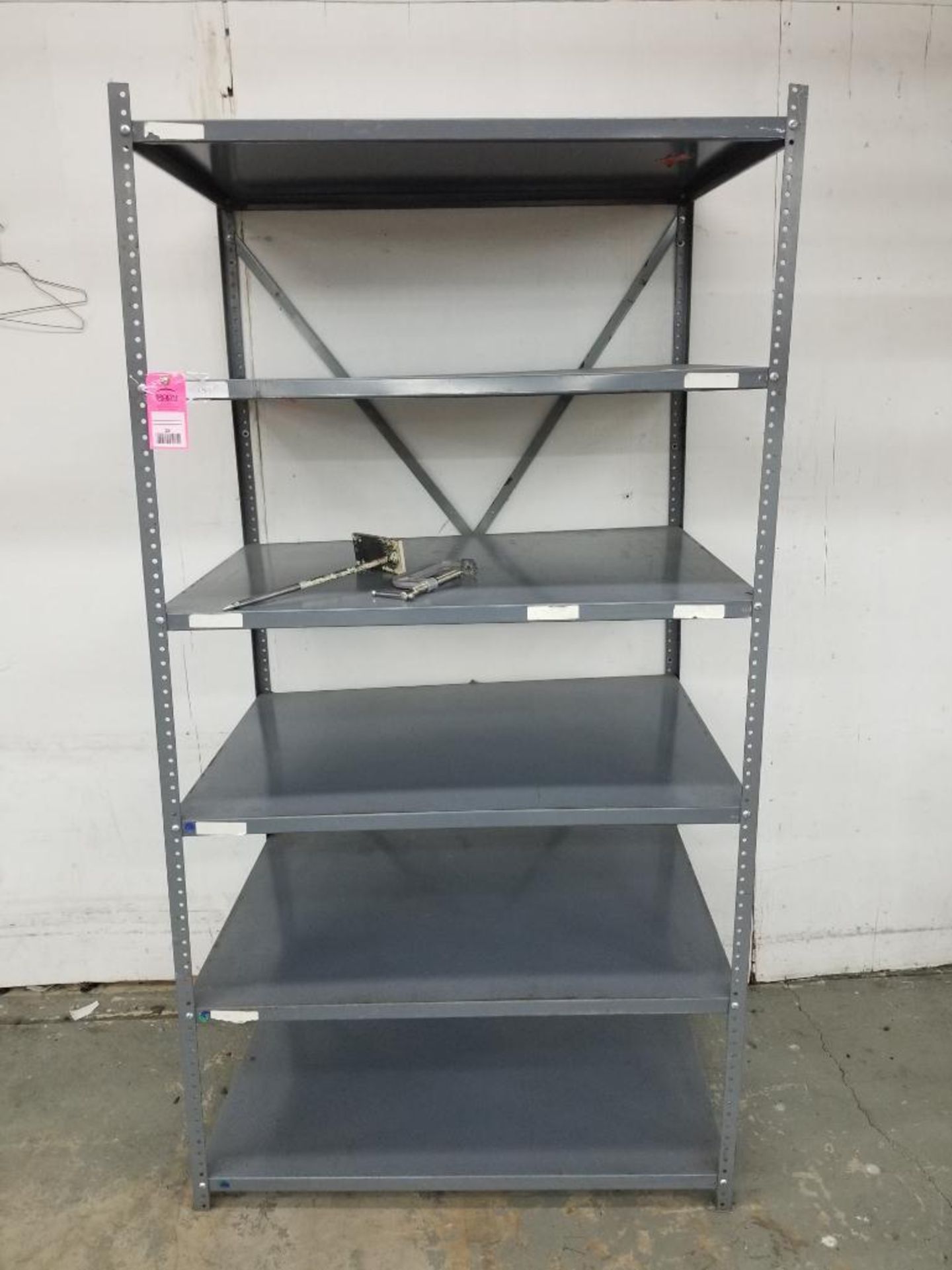 Metal pan shelving. 80x42x29".