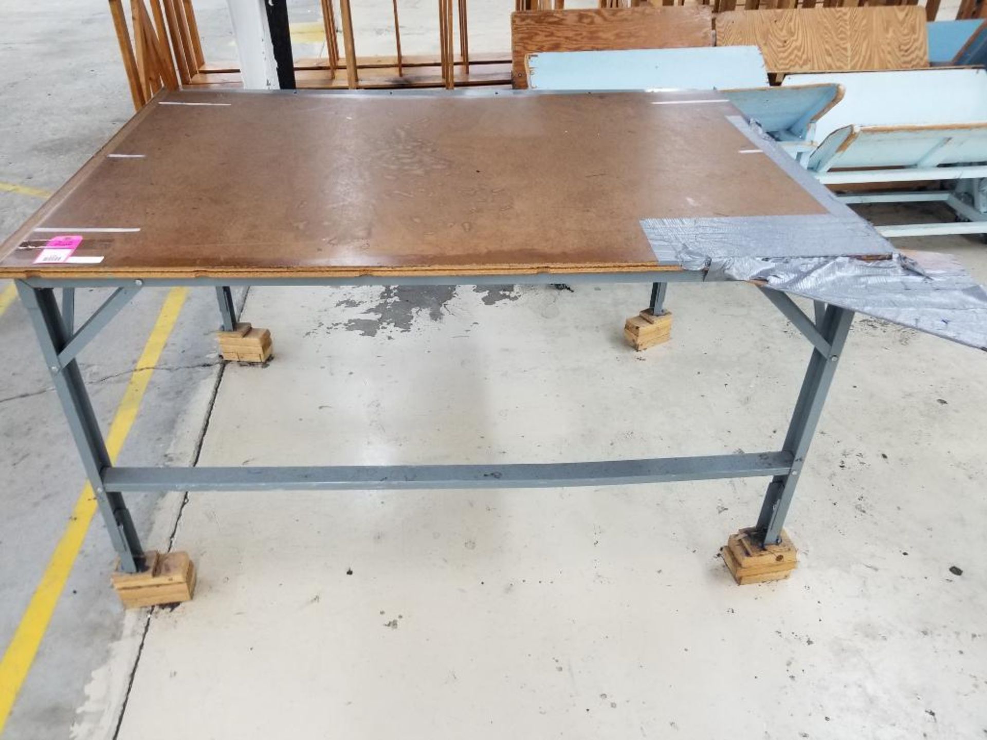 72x52x42" work table.