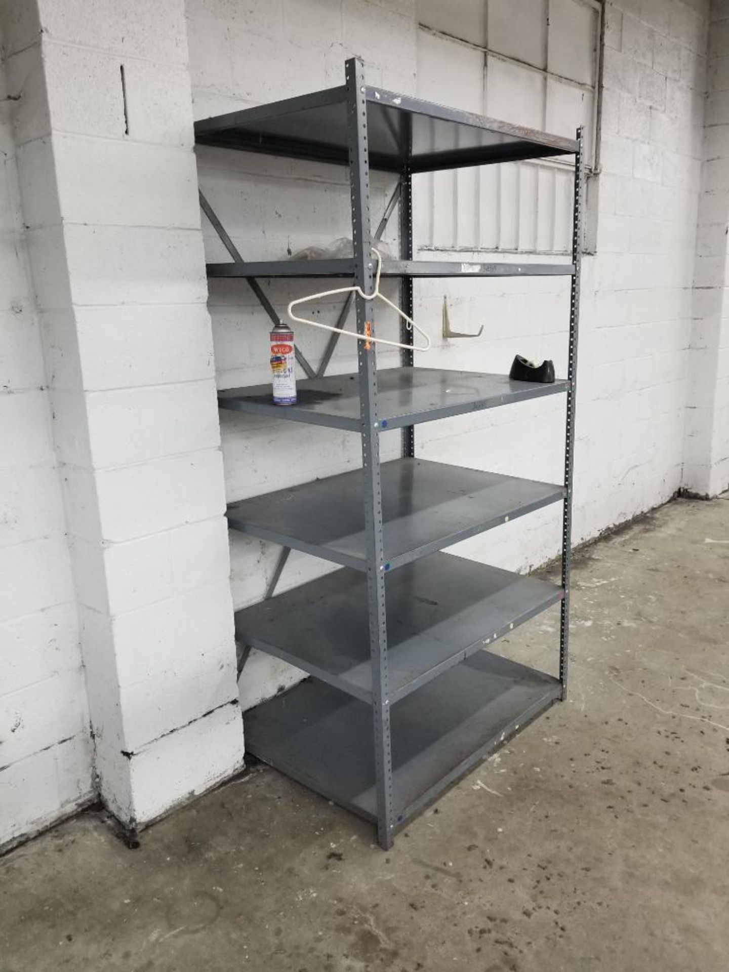 Qty 3 - sections of metal shelving. Each section measures 80"x42"x30". - Image 4 of 4