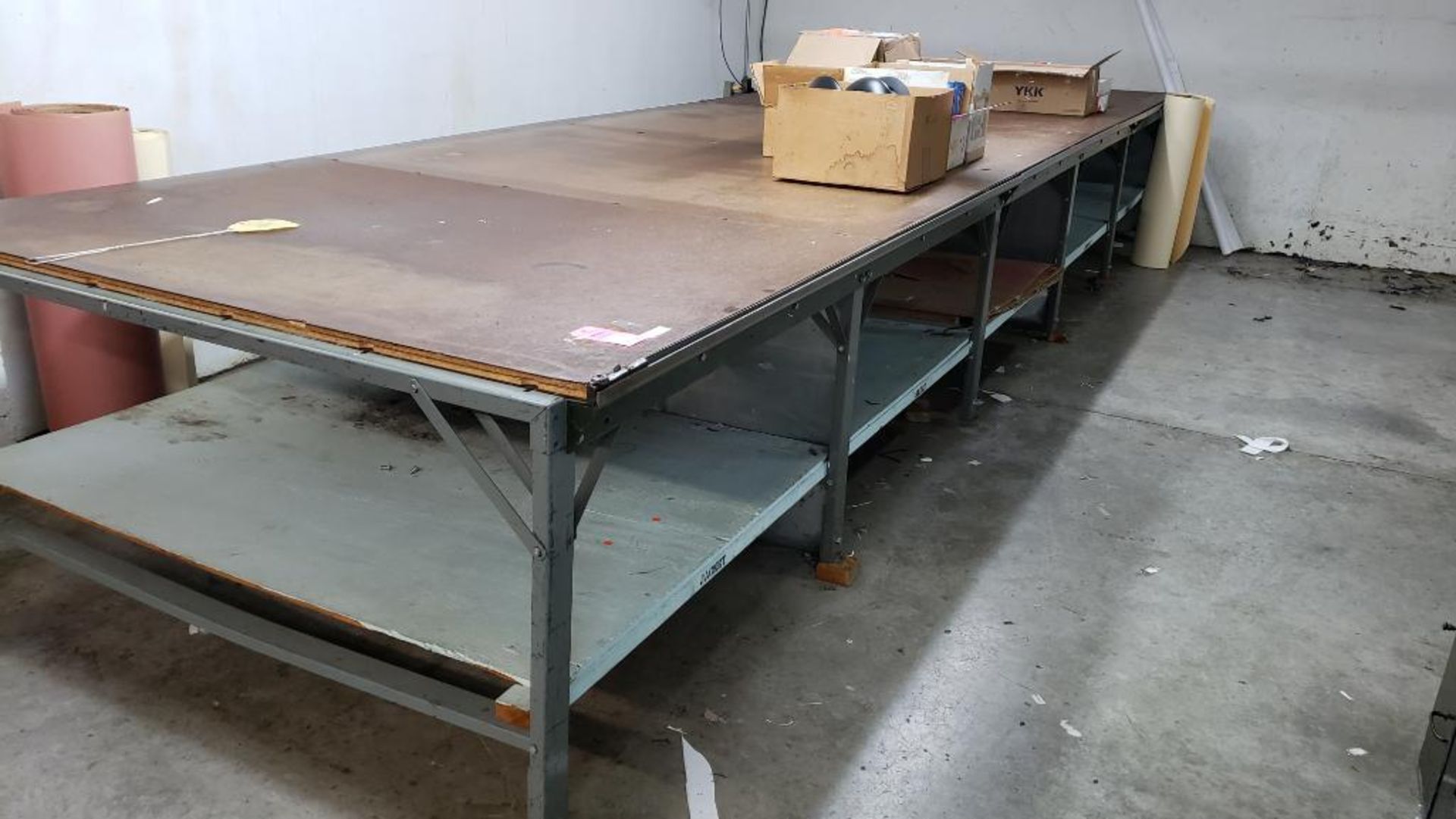 Large cutting table.