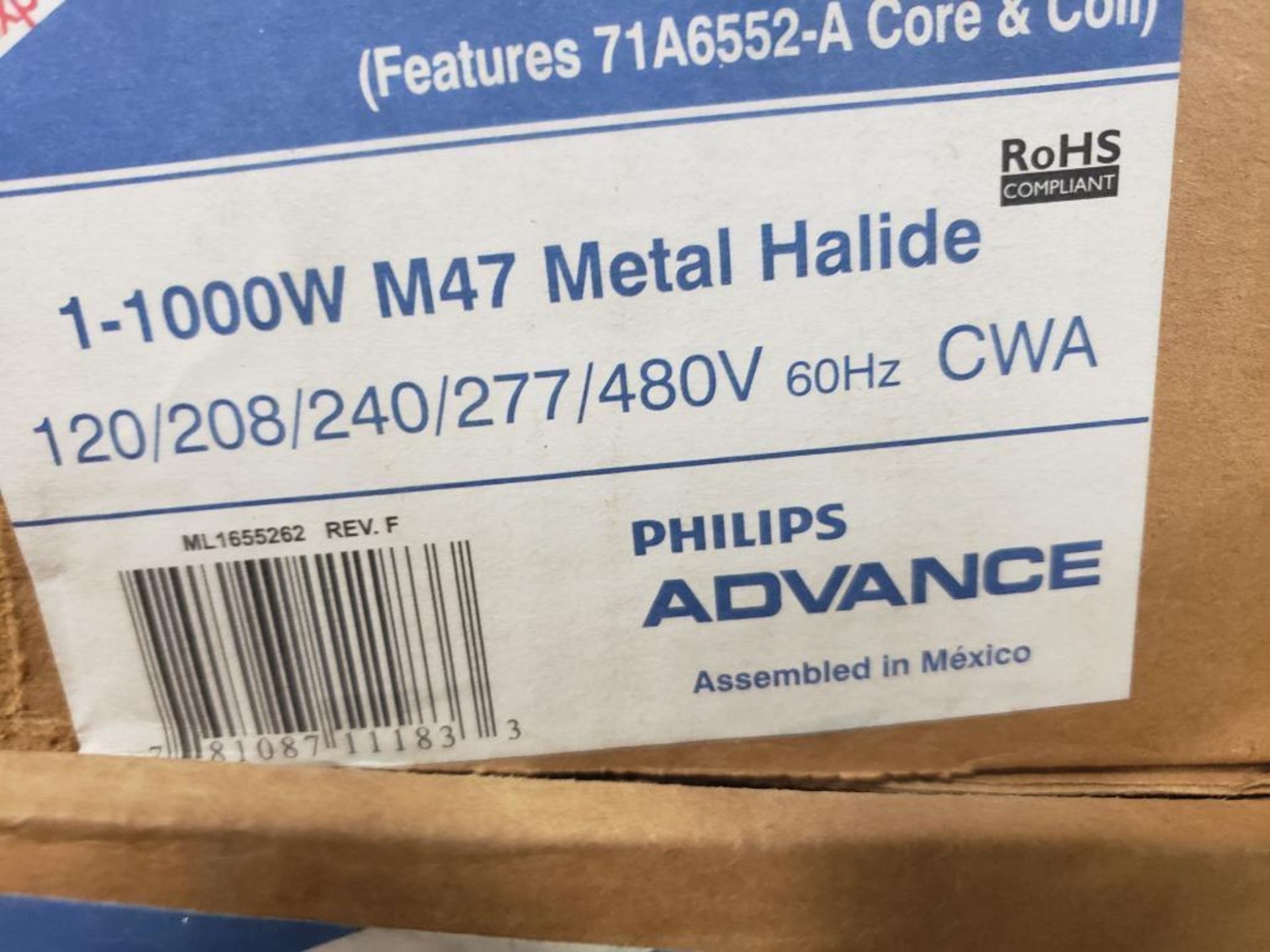 Qty 3 - Philips Advance metal halide core and ballast kit. Model 71A6552-001. New in box. - Image 3 of 3