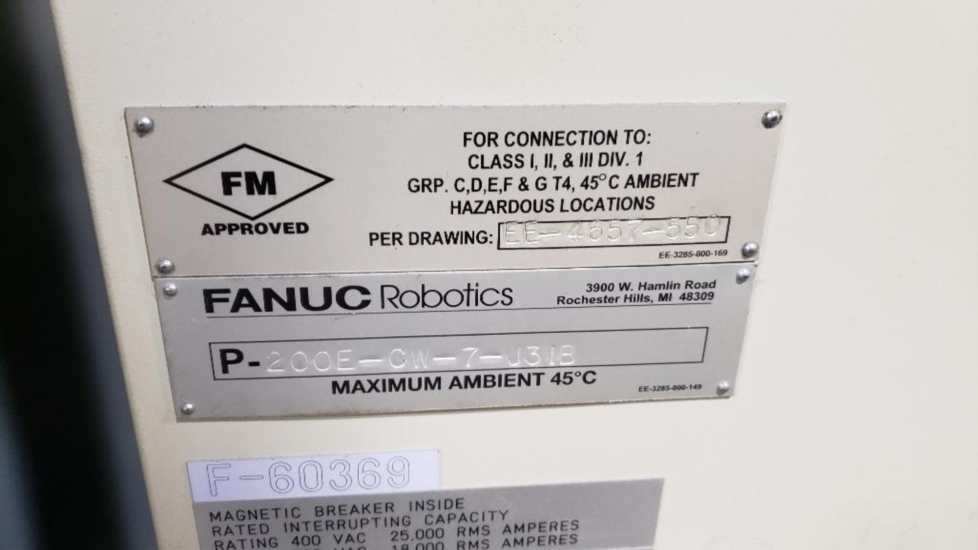 Fanuc R-2000iA/200F robot with Fanuc System R-J3iB controller. - Image 9 of 16