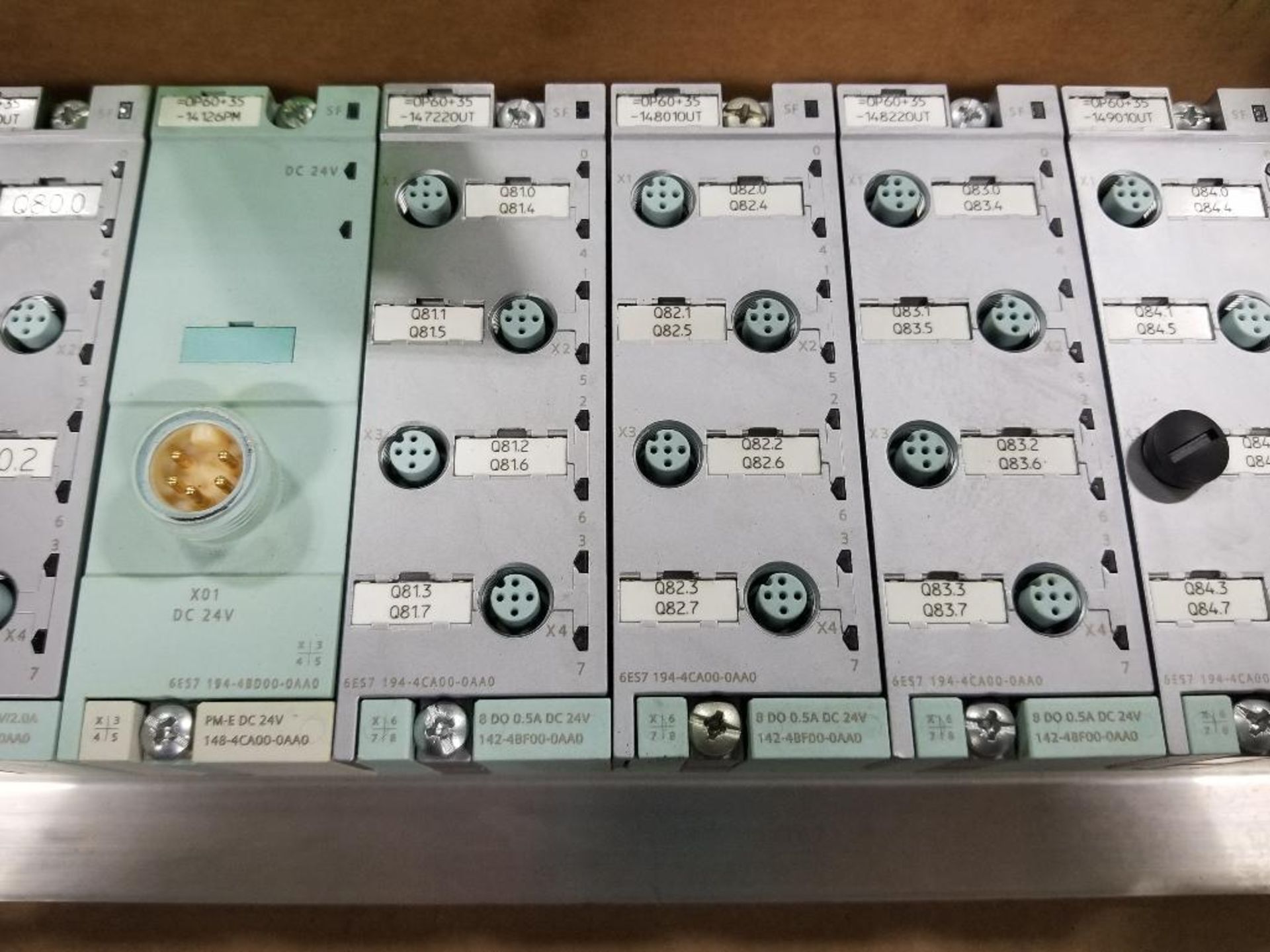 Loaded Siemens Simatic PLC rack. - Image 4 of 5