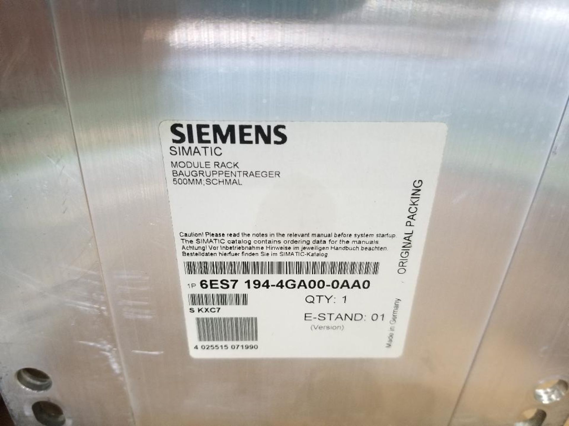 Loaded Siemens Simatic PLC rack. - Image 6 of 6