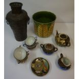 Box of Sundries, to include copper vase etc