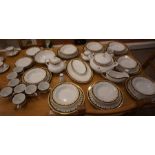 Part Porcelain Dinner Set by Pegasus, Approximately 30 pieces