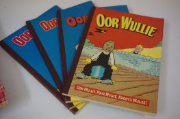 Nine Oor Wullie and the Broons Annuals, circa 1960s-70s, to include Oor Wullie editions from 1968