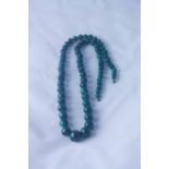 Malachite Graduated Bead Necklace, approximately 29cm long