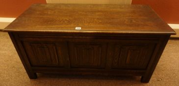 Oak Blanket Chest, Having a hinged top, 51cm high, 107cm wide