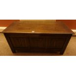 Oak Blanket Chest, Having a hinged top, 51cm high, 107cm wide