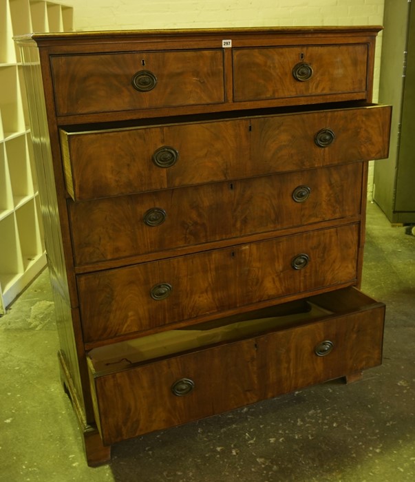 Mahogany Chest of Drawers, circa 19th century and later, Splits into two sections, Having two - Image 3 of 5