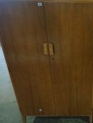 Vintage Walnut Wardrobe, Having two doors, also with a similar chest of drawers, (2)