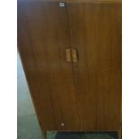 Vintage Walnut Wardrobe, Having two doors, also with a similar chest of drawers, (2)