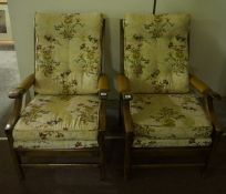 Pair of Fireside Armchairs, (2)