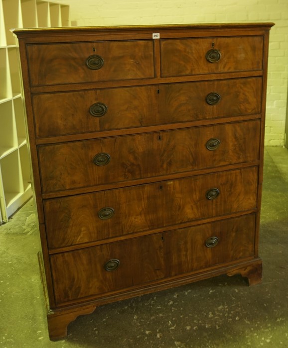 Mahogany Chest of Drawers, circa 19th century and later, Splits into two sections, Having two - Image 2 of 5