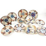 Collection of Japanese Imari Pottery, circa late 19th / early 20th century, to include plates,