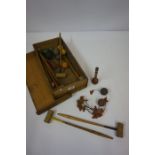 Carpet Croquet Set, in wooden box