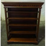 Mahogany Open Display Cabinet, 120cm high, 94cm wide, 35cm deep