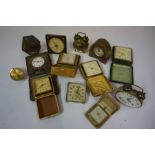 Mixed Lot of Travel and Desk Clocks