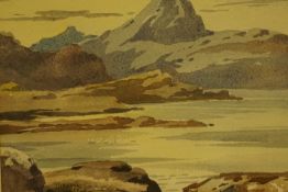 Stirling Gillespie (Scottish 1908-1993) "Ben More from Loch Tuath Mull" Watercolour, signed lower