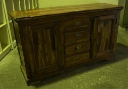 Hardwood Sideboard, 86cm high, 153cm wide, 46cm deep