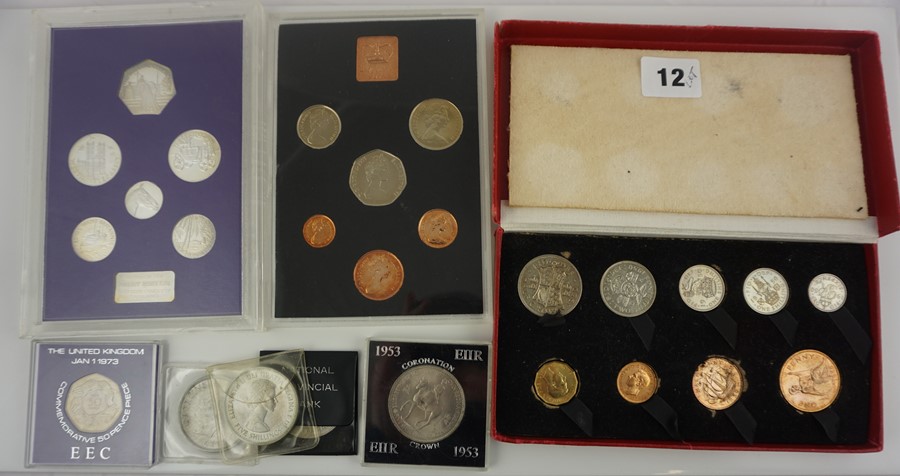 Small Lot of Proof Coin Sets, to include examples by Royal Mint, and a set struck by Pobjoy Mint,