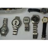 Quantity of Mens Quartz Wristwatches, to include a Royal Marine Commando, Avia, Accurist, Bugle