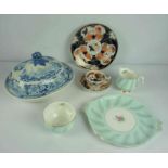 Mixed Lot of China, Pottery and Crystal Wares, to include Victorian tea wares, Copeland Spode items,