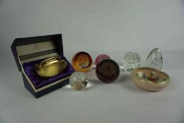 Five Boxes of Sundry China, Glass and Plated Wares, to include Hornsea pottery, table lighters,