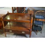 Mixed Lot of Furniture, to include a mahogany buffet style table, blanket box, nest of tables,