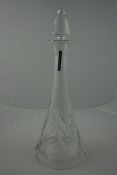 Edinburgh Crystal Decanter, 39cm high, with stopper and box