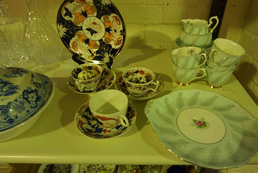 Mixed Lot of China, Pottery and Crystal Wares, to include Victorian tea wares, Copeland Spode items, - Image 4 of 5