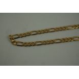 9ct Gold Chain, stamped 375, 28.5cm long, 16.3 grams